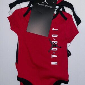 NIKE Jordan Jumpman Infant Baby 6 months one piece bodysuits 3 pack